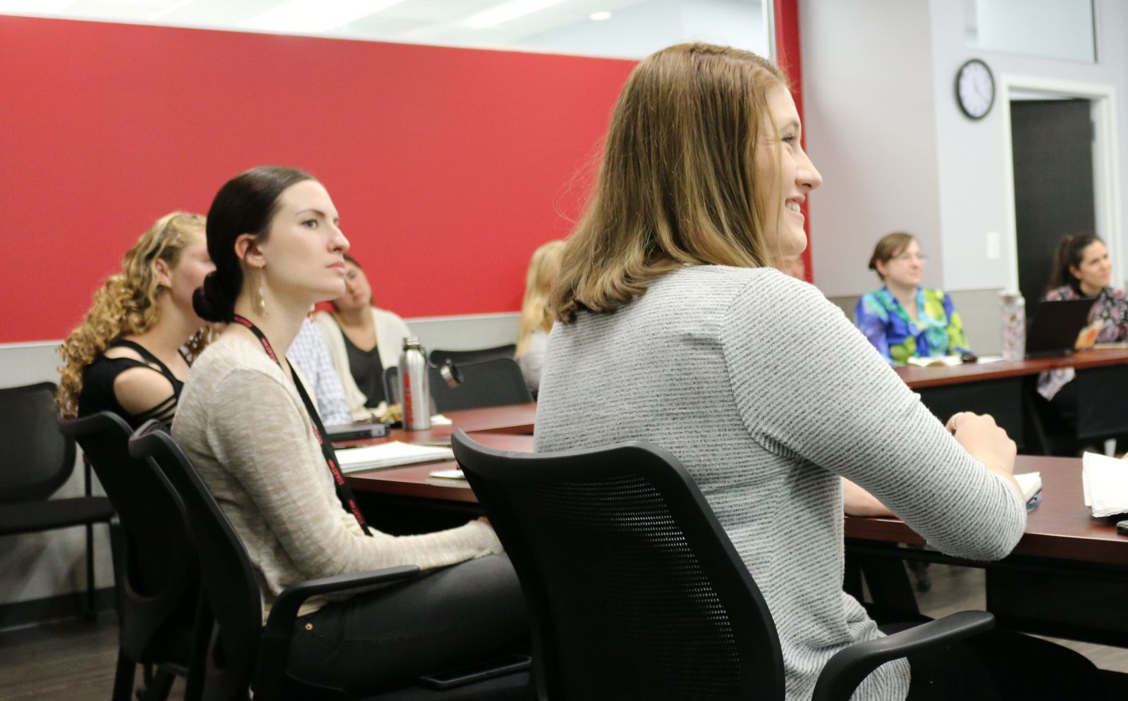 START interns watch a lecture